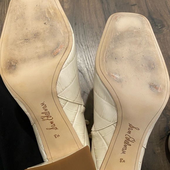 White Sam Edelman booties! Worn once! - Picture 2 of 4